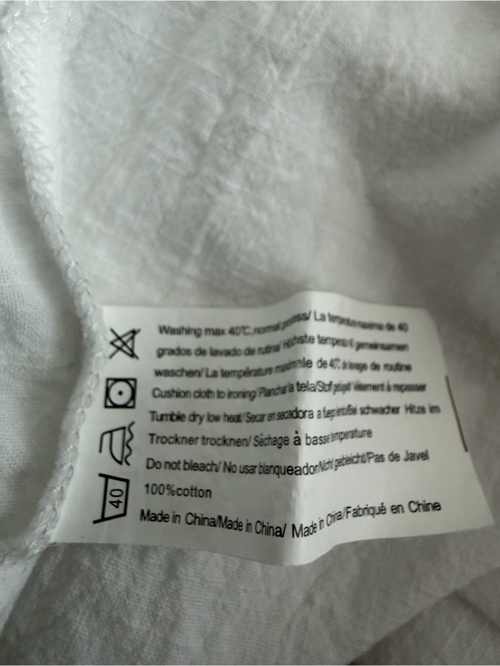 White Long-Sleeve Casual Button-Down Shirt - Picture 4 of 4
